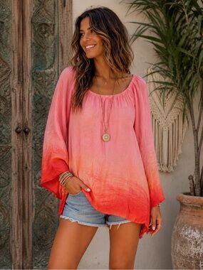 Johnny Was Pete & Greta Ombre Peasant Tunic 🌼 🦋